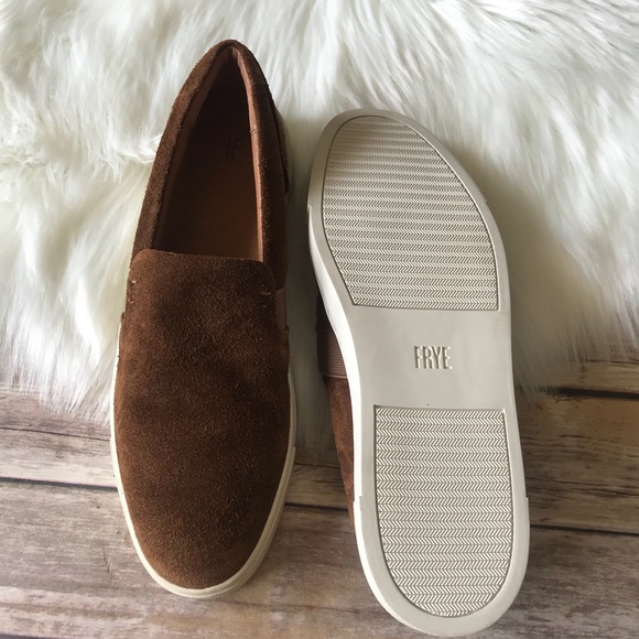 New Frye Ivy Slip On Shoes Oxfords Leather Suede - Picture 5 of 7